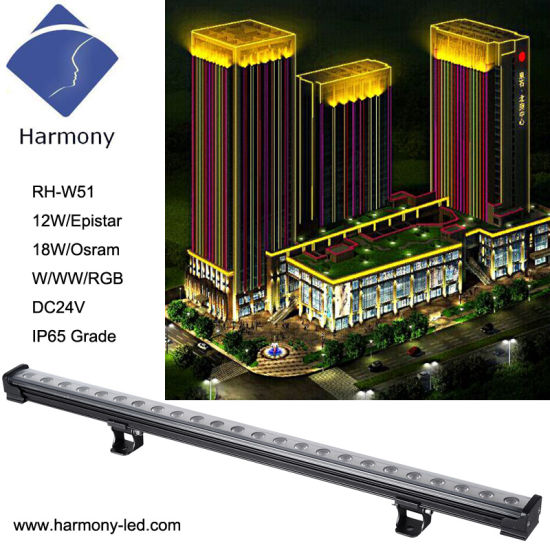 IP65 RGB with DMX512 Control Outdoor Lamp 18W LED Wall Washer