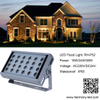 Outdoor IP65 Square 24W LED Wall Washer RGBW